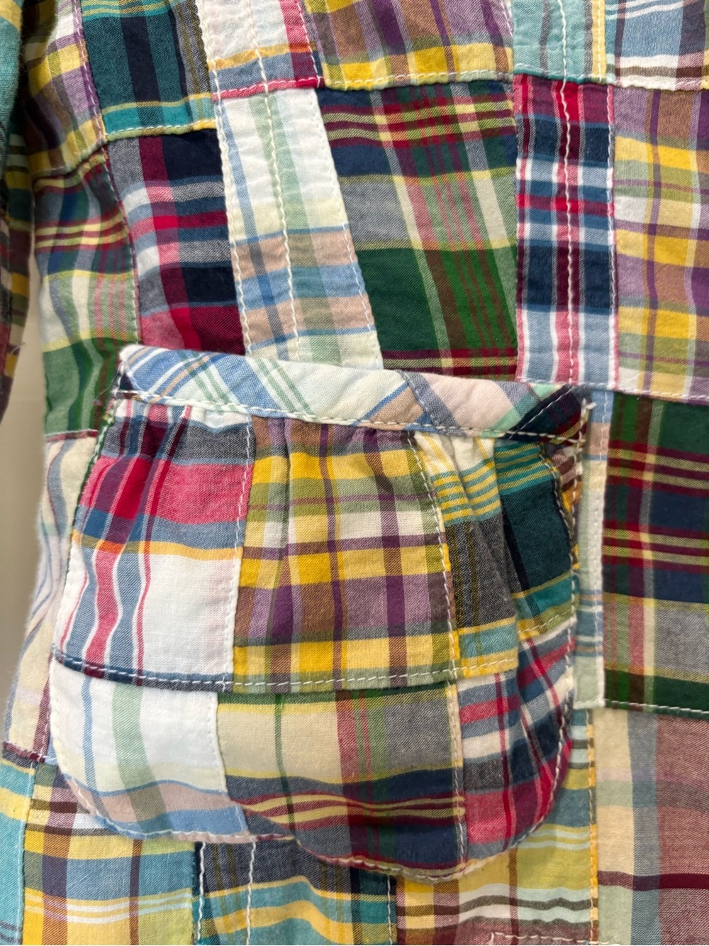 J. Crew Sz 8 Cotton Cropped Madras Tie Jacket Blazer Preppy Coastal Style EUC - Picture 3 of 9